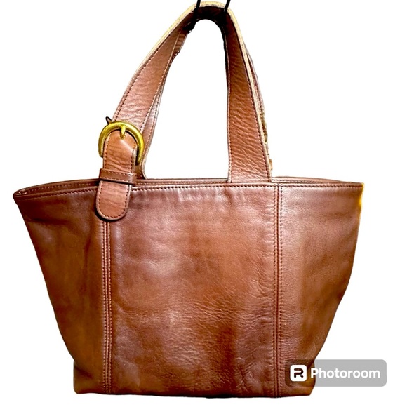 Coach Handbags - Authentic Vintage Coach Waverly bag | EUC | mahogany colored leather, no liner